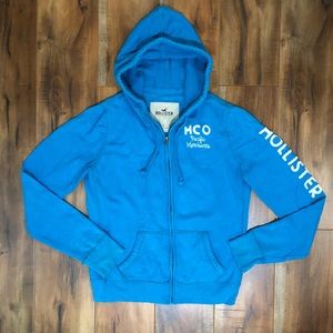 HOLLISTER | Blue Zip Up Sweater